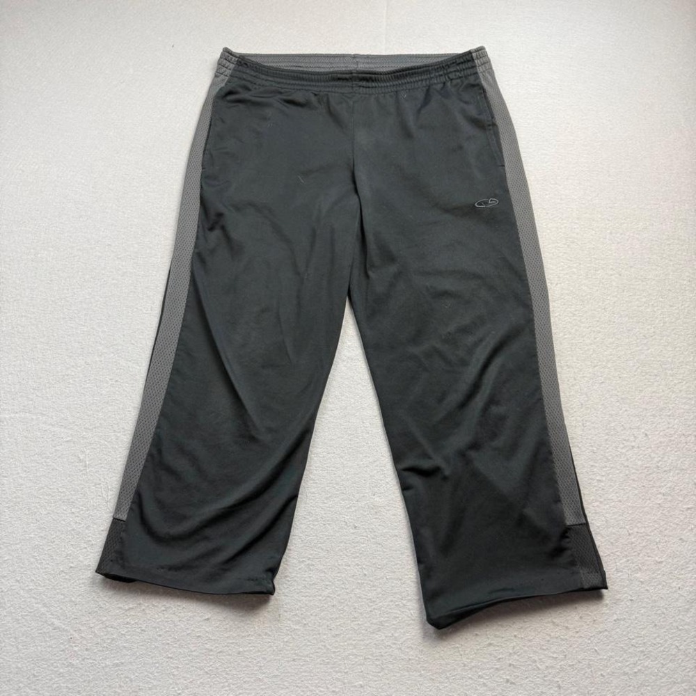 Champion Athletic Capri Track Pants Women's Small Gray Black